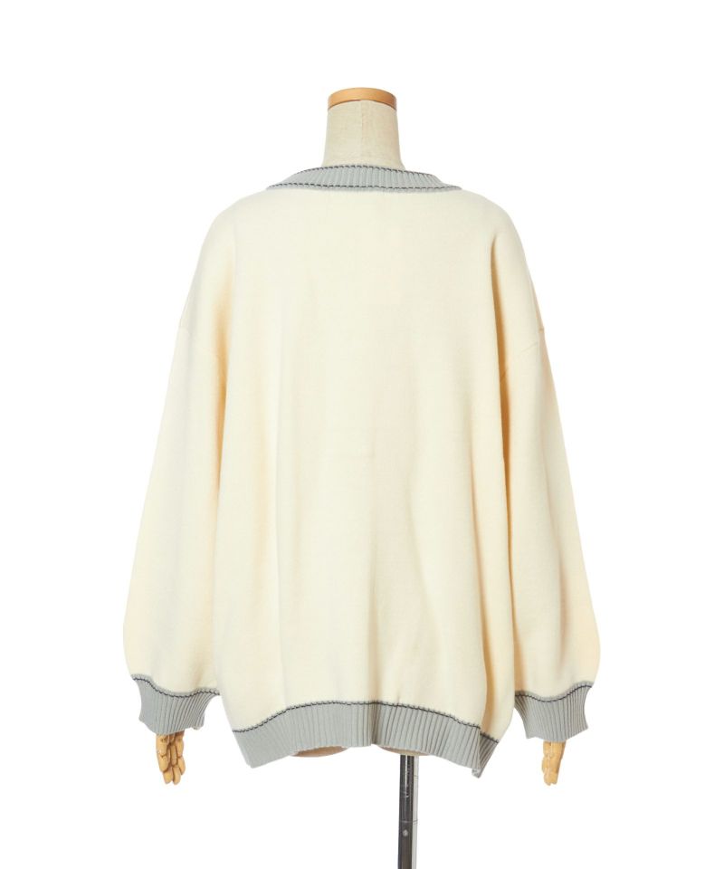Back (off white×gray)