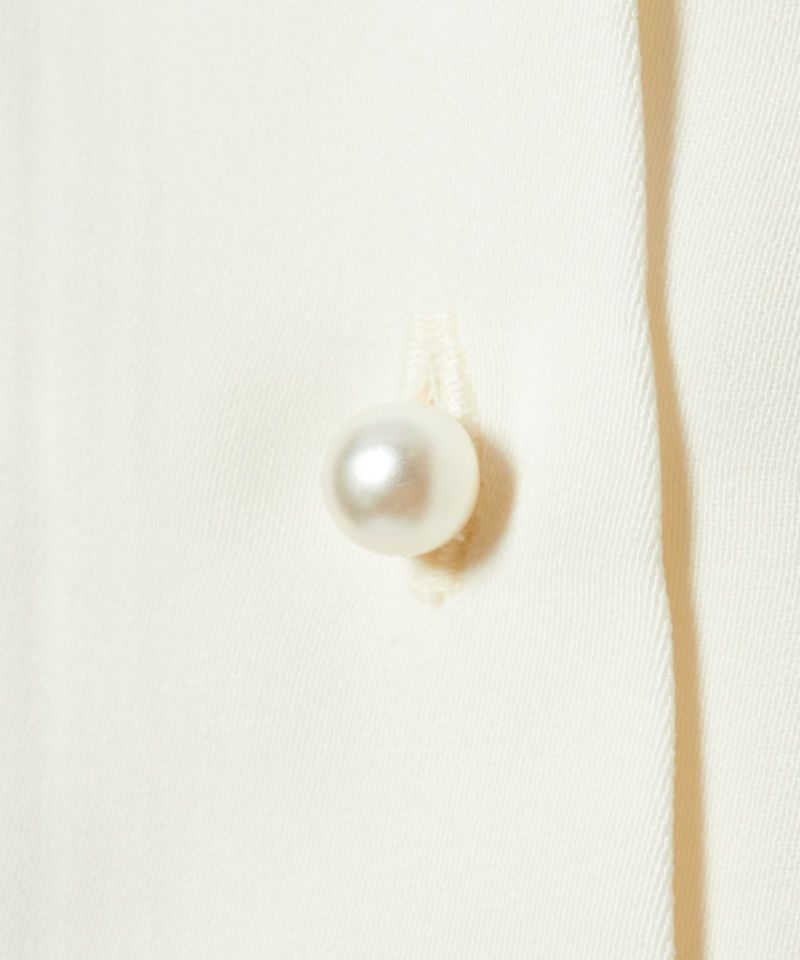 Button up (off white×black)