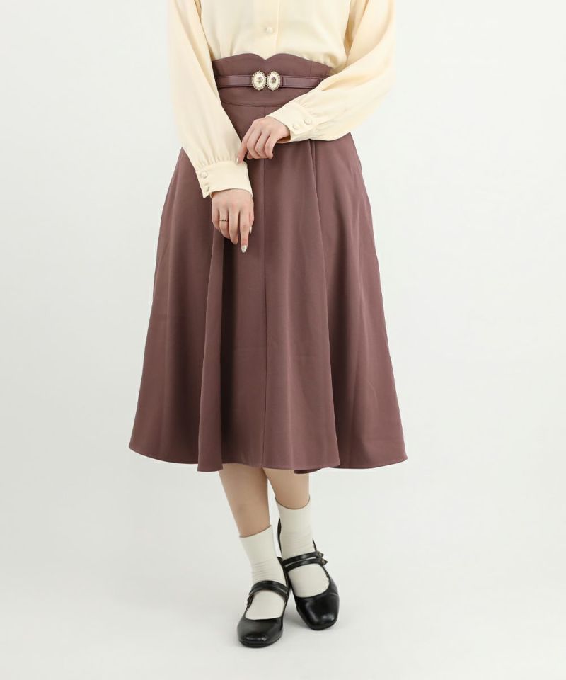 casablanica ベルト付きカラースカート