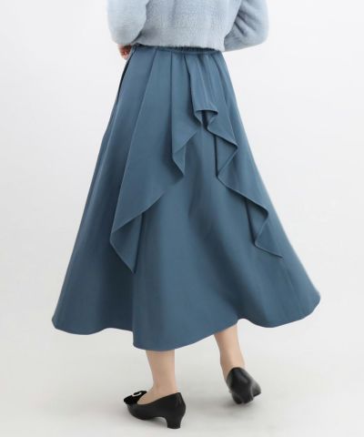 Back ruffle narrow skirt/an another angelus [47BG02p012]