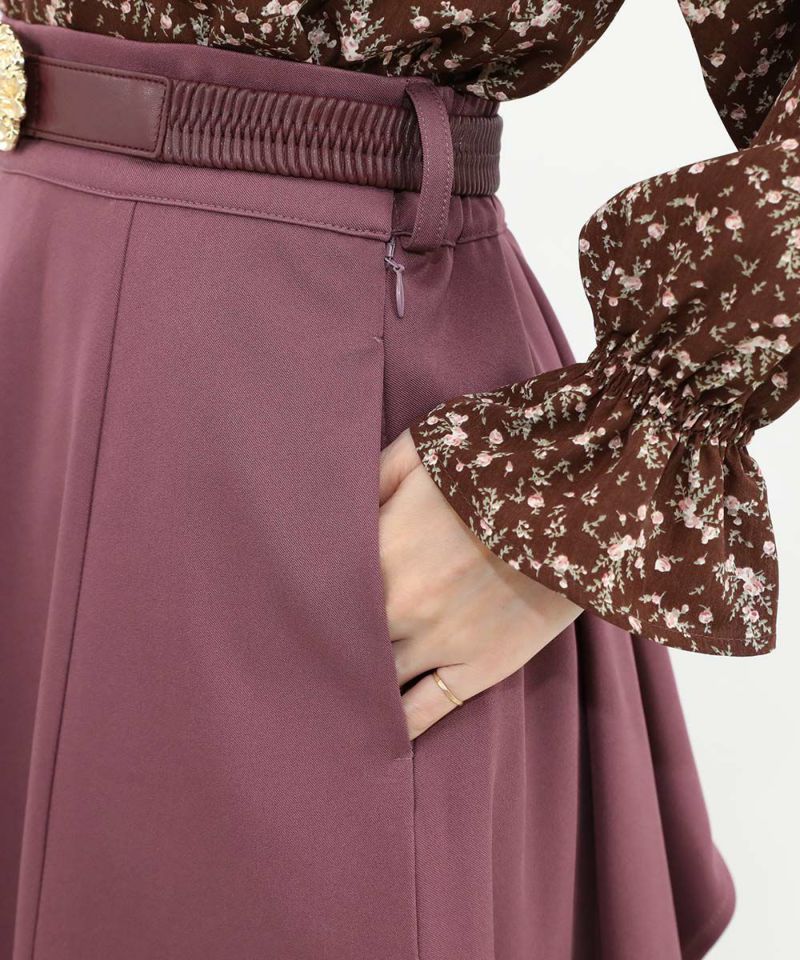 mauve / 158cm / belt arrangement