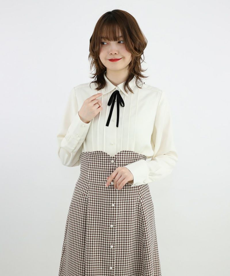 beige×brown / 160cm / suspenders removed