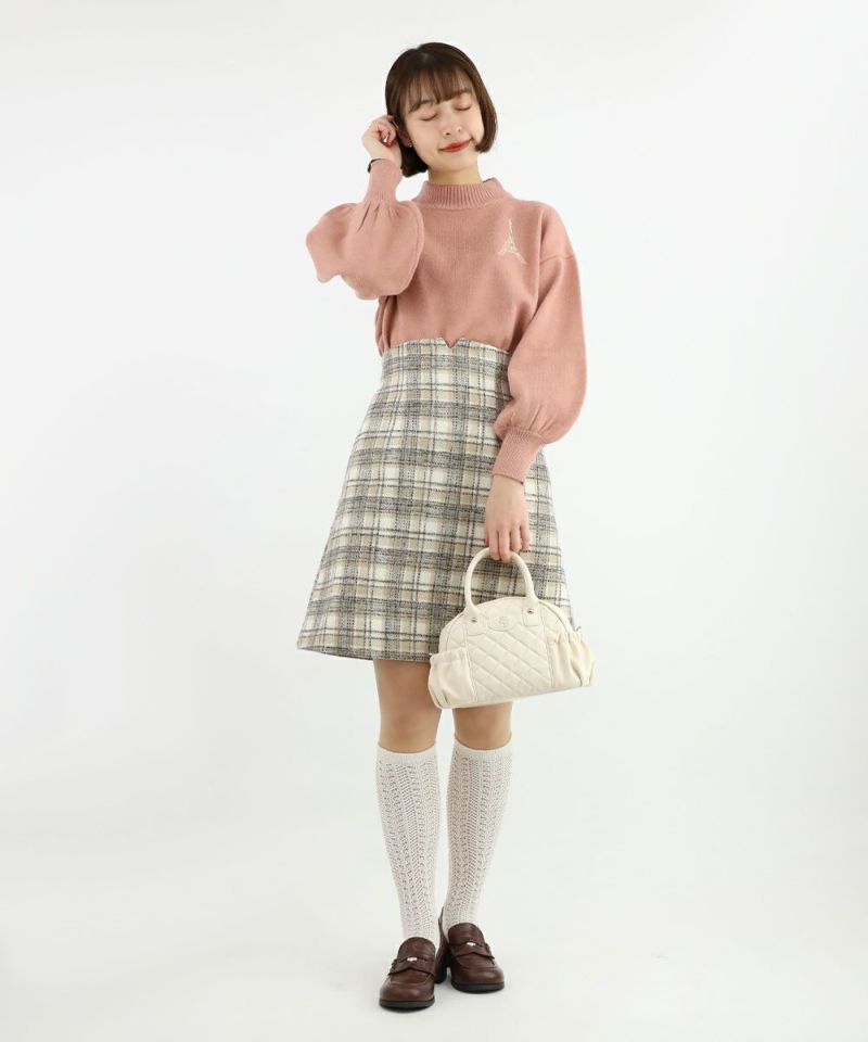 light beige×gray / 165cm