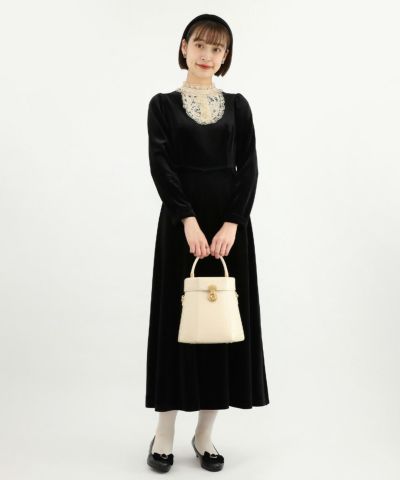 □レースジャボベロアロングワンピース/an3 Limited [47DE03j002]