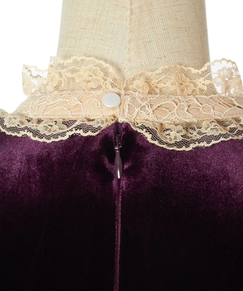 Back zipper (dark purple)