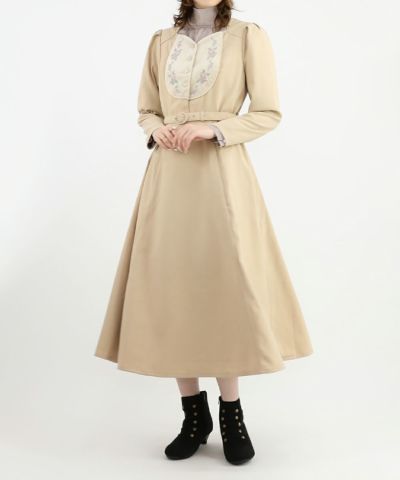 □Rose embroidery frame yoke dress/an another angelus [48BE02j019]