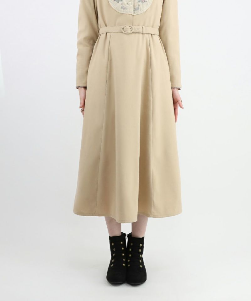 beige / 160cm / layered with a blouse