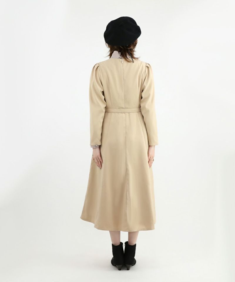 beige / 160cm / layered with a blouse