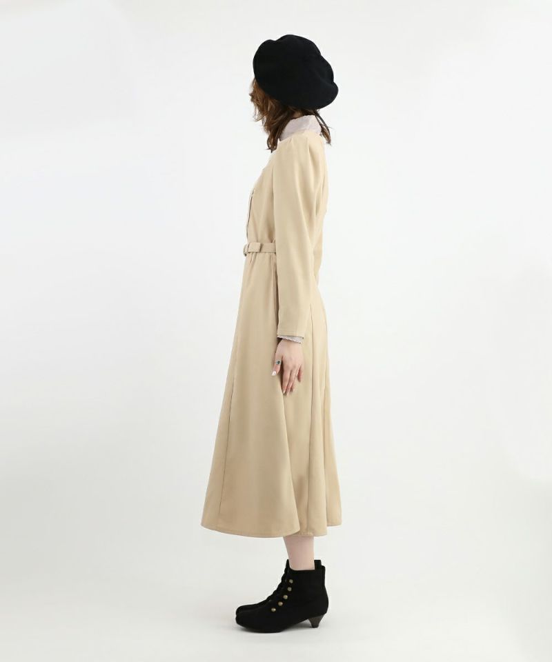 beige / 160cm / layered with a blouse