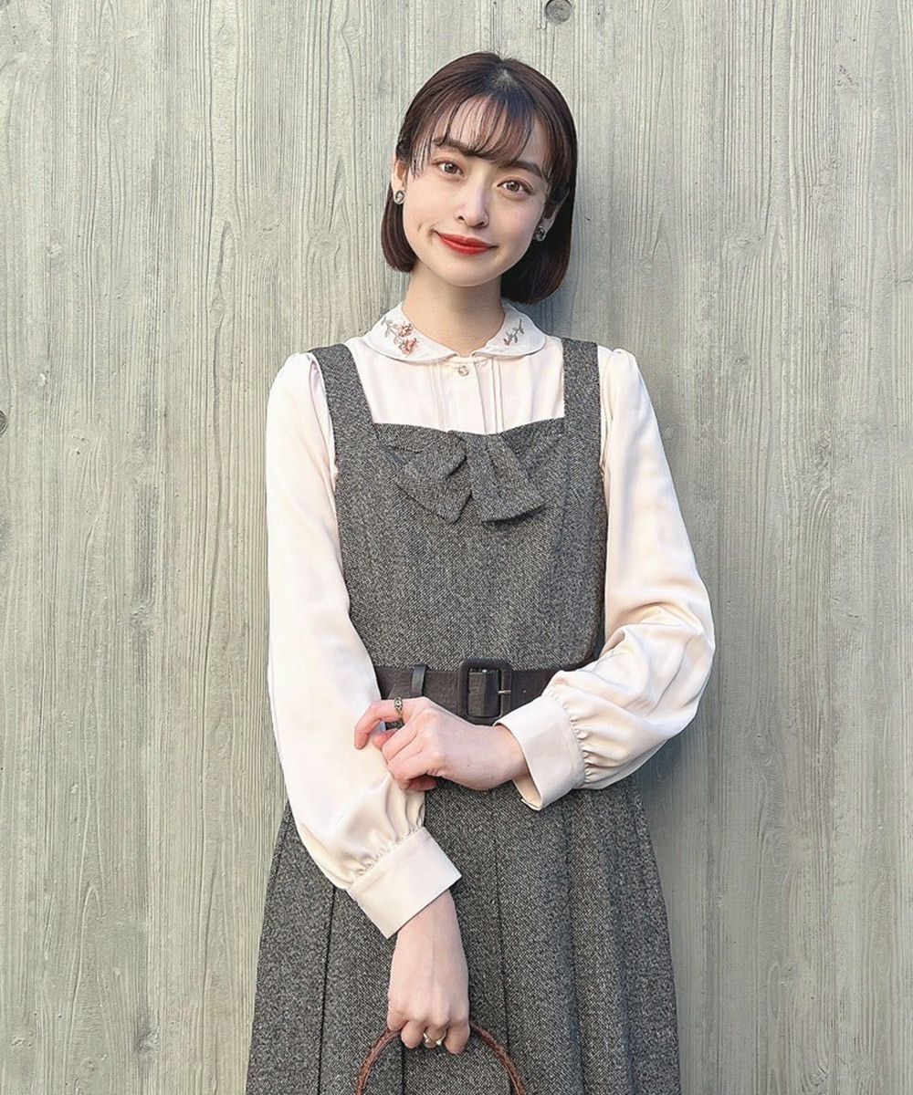 【美品】アドーア-ADORE-ツイードフリンジジャンパースカート 美品】アドーア-ADORE-ツイードフリンジジャンパースカート 【公式通販】