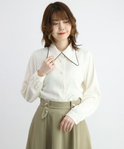 □Picomi retro color blouse/F int [47AF02j010]