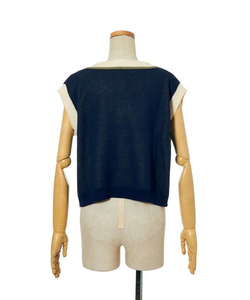 Back (navy×yellow)