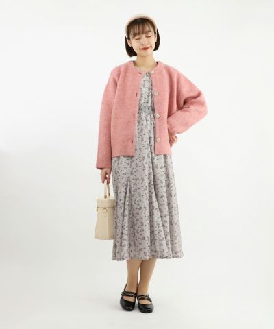 □ラッフルデザイン花柄ワンピース/an another angelus □ラッフルデザイン花柄ワンピース/an another angelus