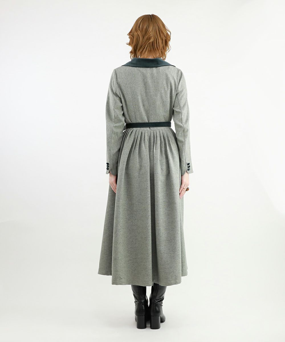 別珍使い変形開衿タックワンピース/an3 Limited [48DE03j007] | F