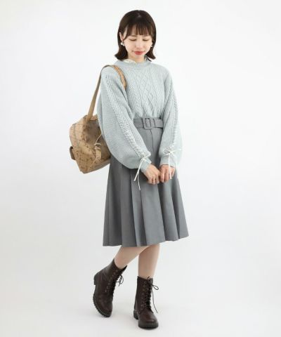 blue gray / 158cm / layered with lace tops