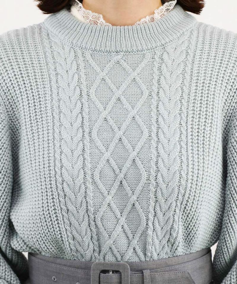 blue gray / 158cm / layered with lace tops