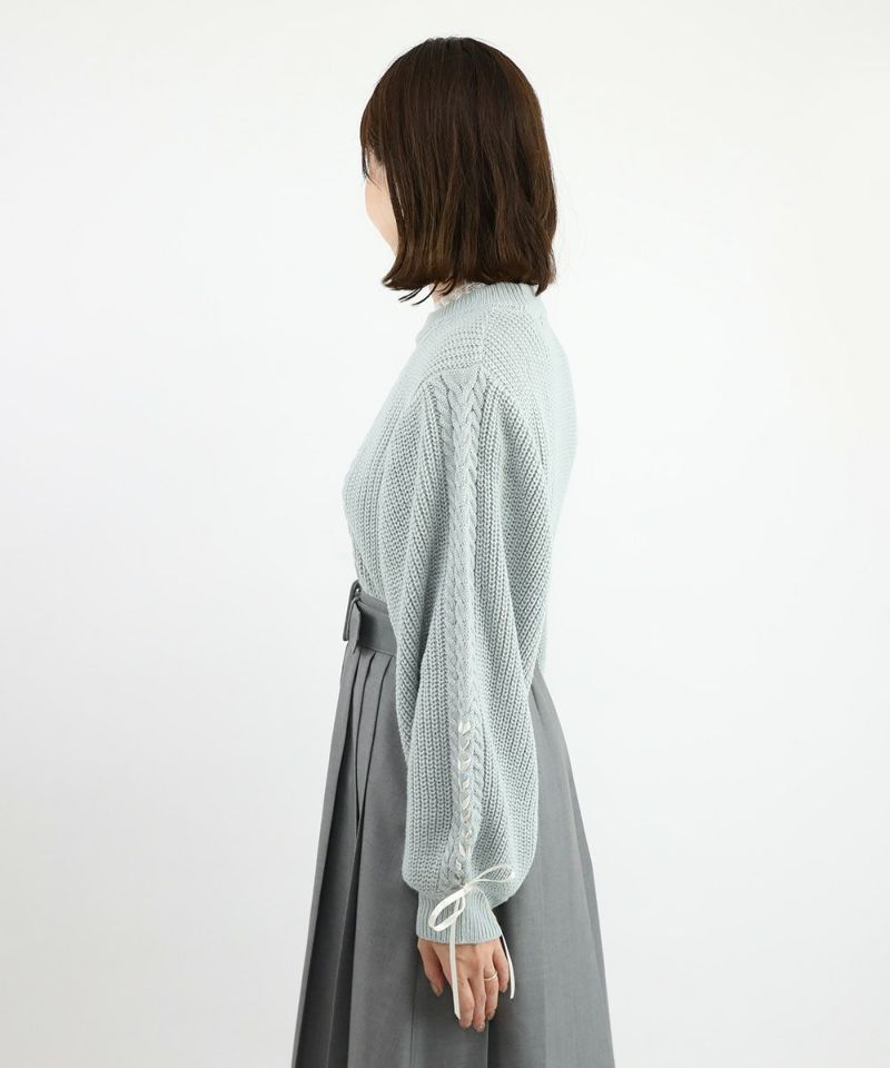 blue gray / 158cm / layered with lace tops