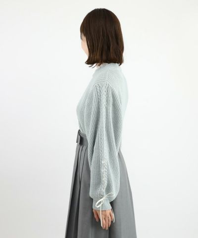blue gray / 158cm / layered with lace tops