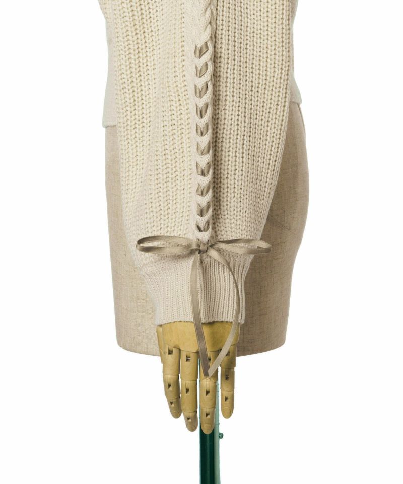 Sleeve lace-up part (off white)