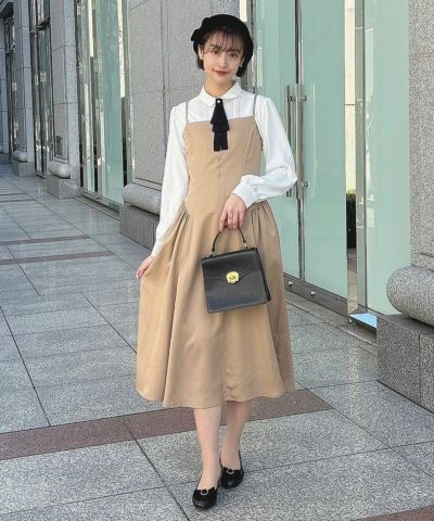 □Side gathered camisole dress/an another angelus [47BE03f011]
