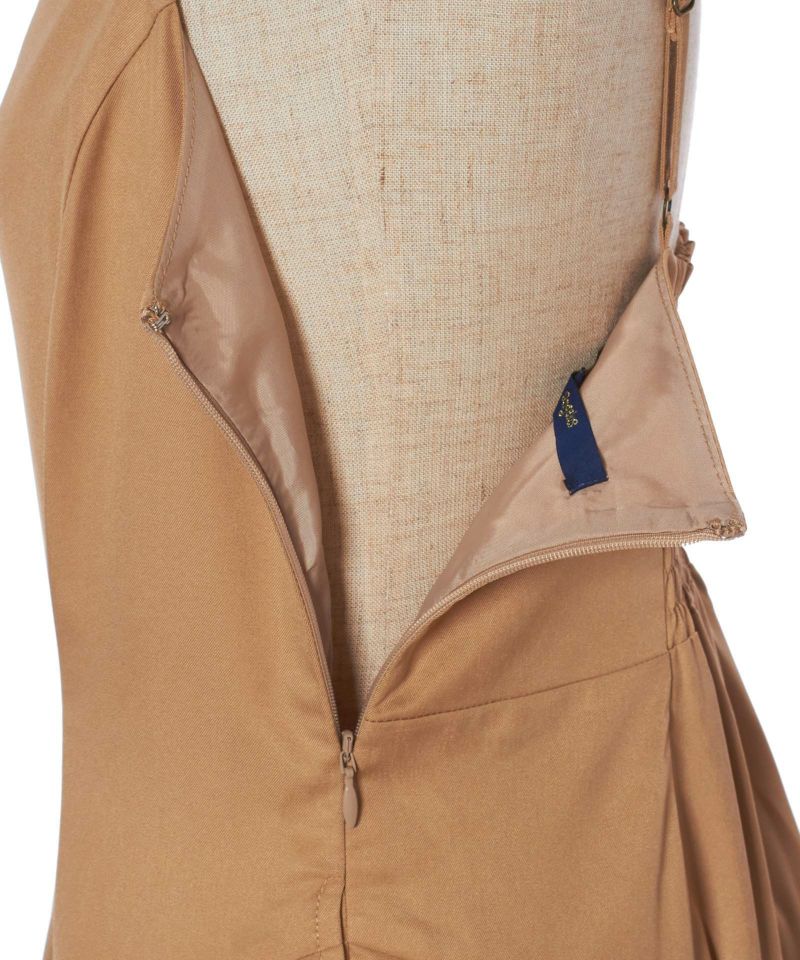 Side zipper (beige)