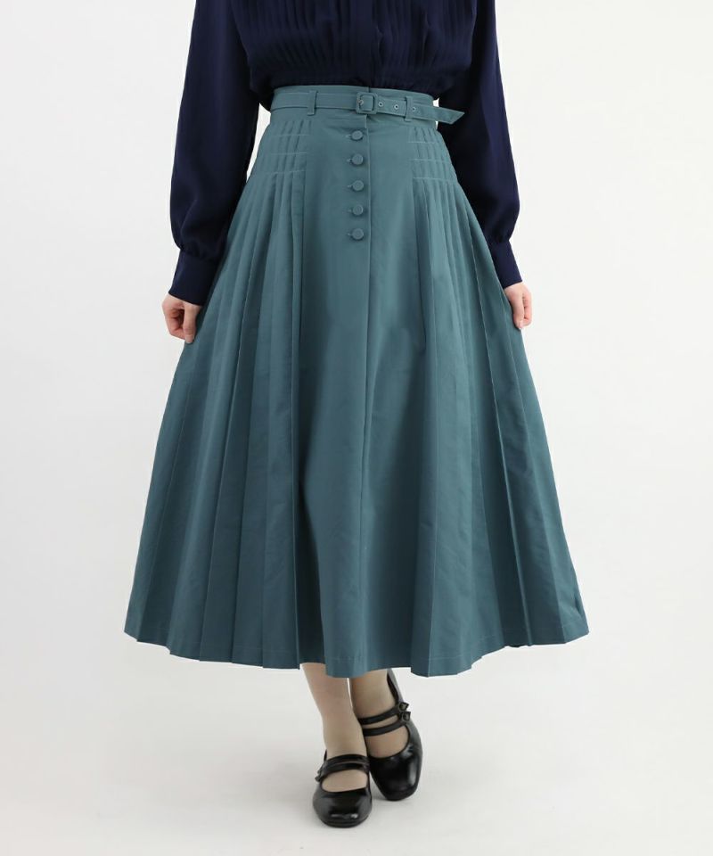 □サイドプリーツスカート/an another angelus [47BG02p013] | F i.n.t