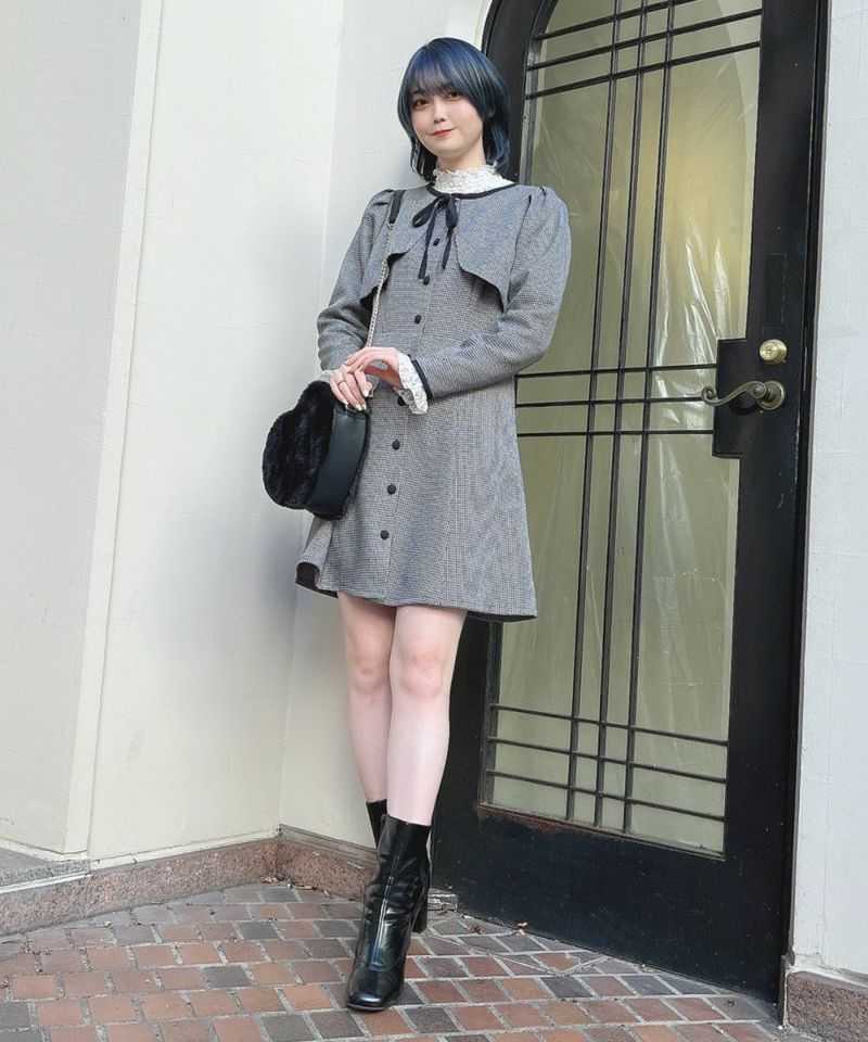 gray×navy / 160cm