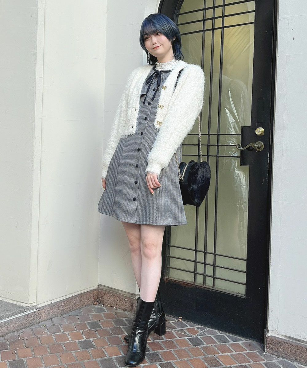 gray×navy / 160cm