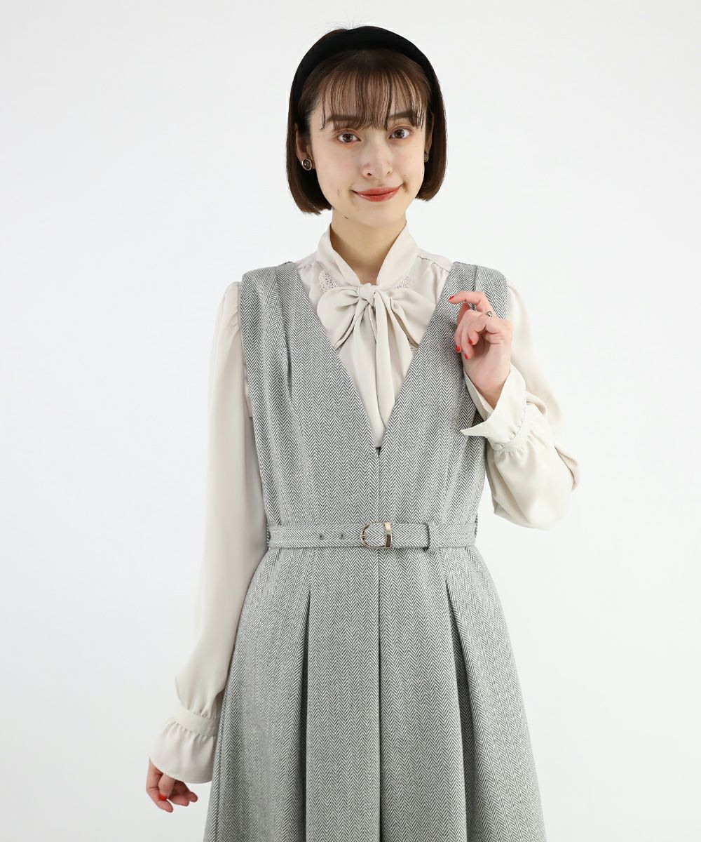 light gray×white / 165cm