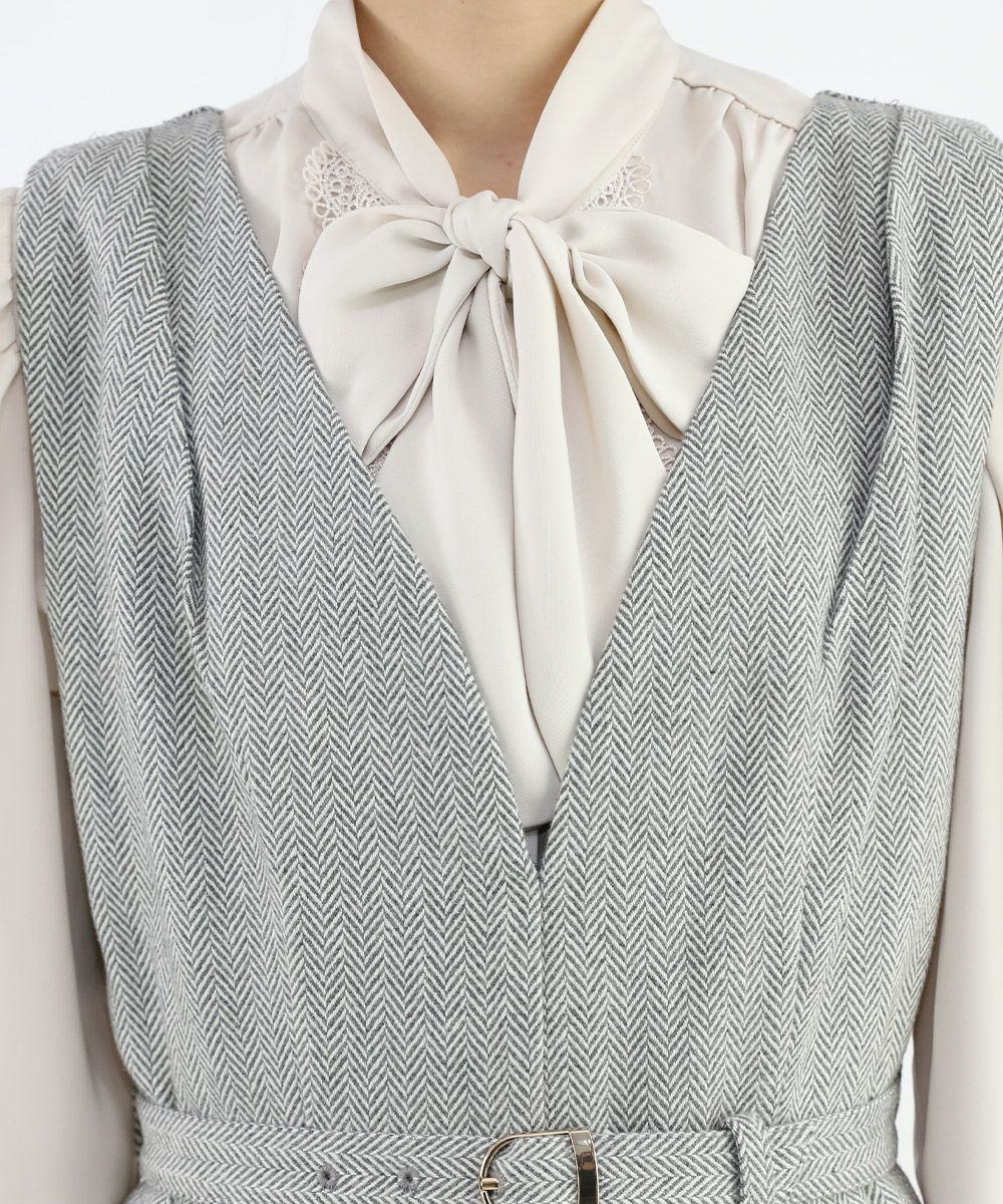 light gray×white / 165cm