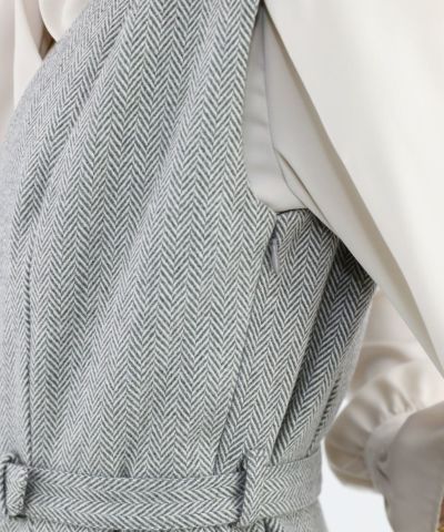 light gray×white / 165cm