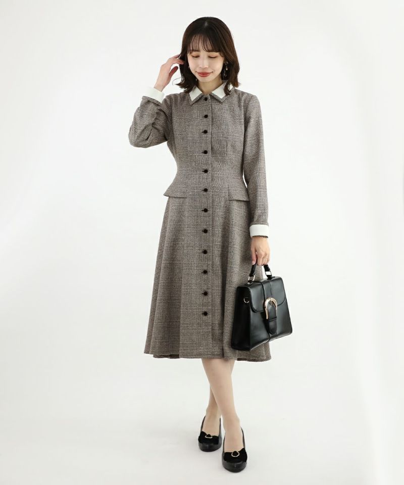 brown×white / 158cm