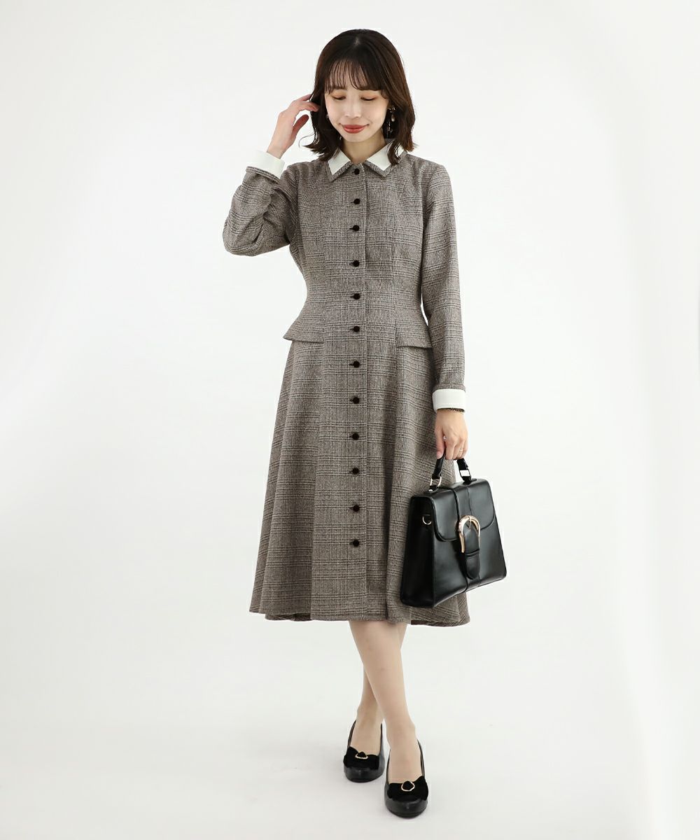 brown×white / 158cm