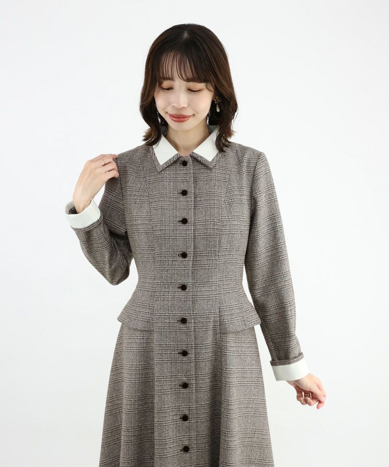 brown×white / 158cm