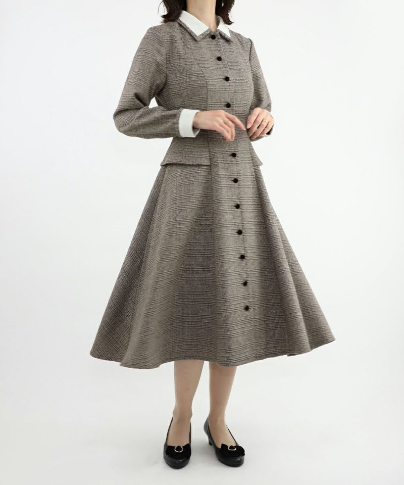 brown×white / 158cm