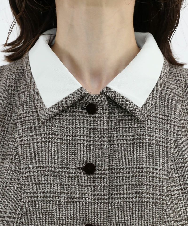 brown×white / 158cm