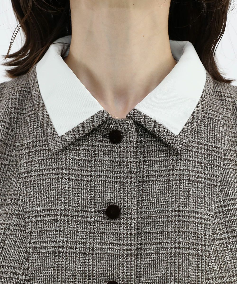 brown×white / 158cm