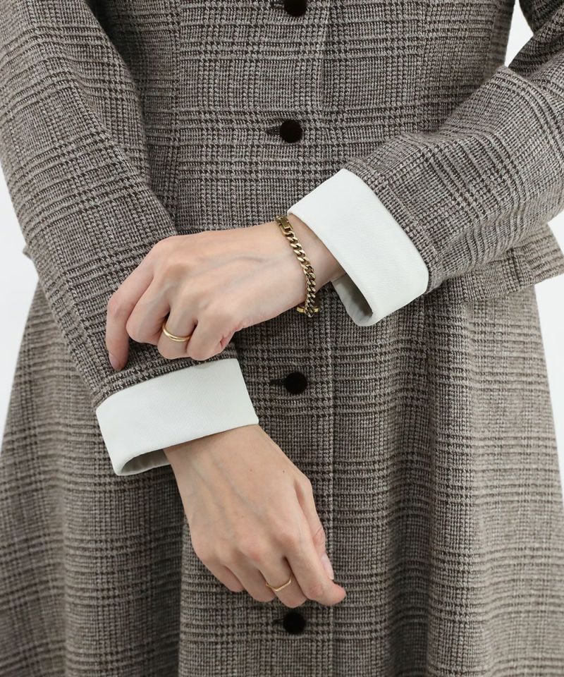 brown×white / 158cm