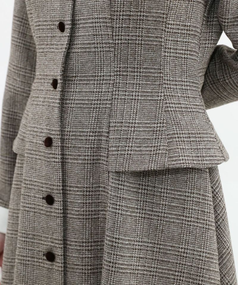 brown×white / 158cm