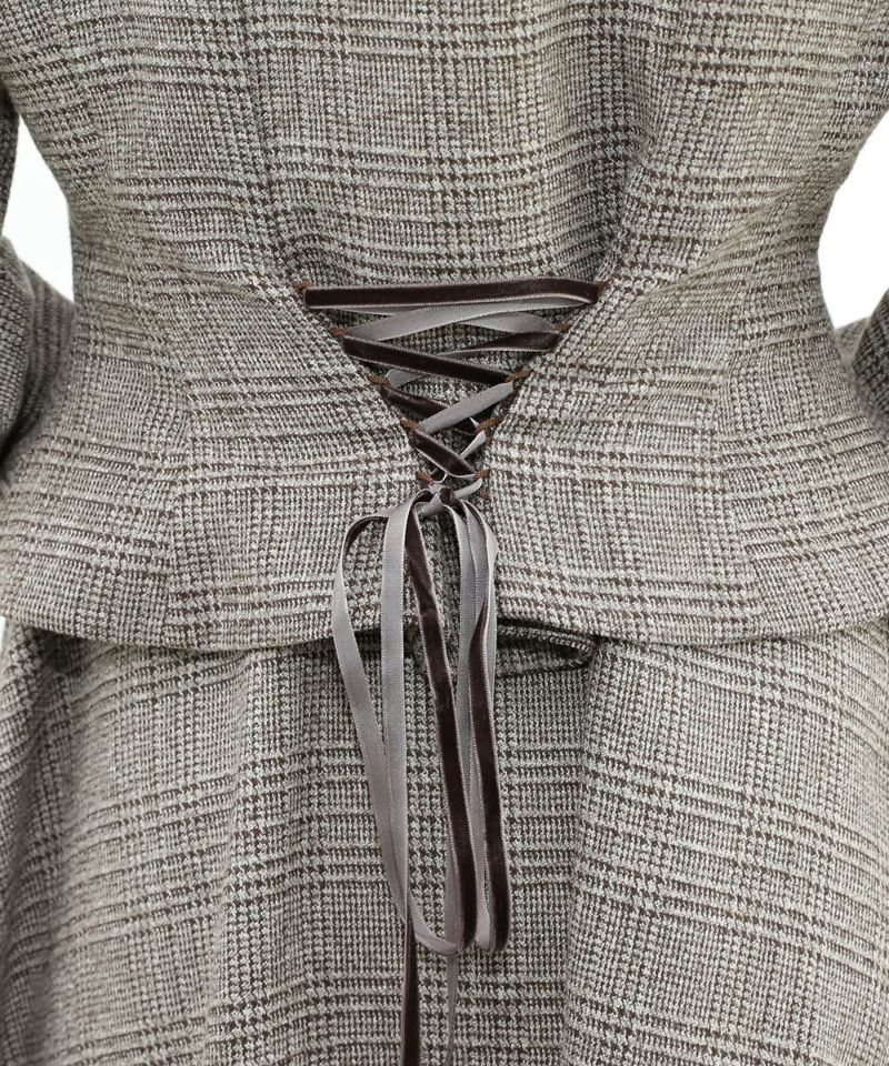 brown×white / 158cm