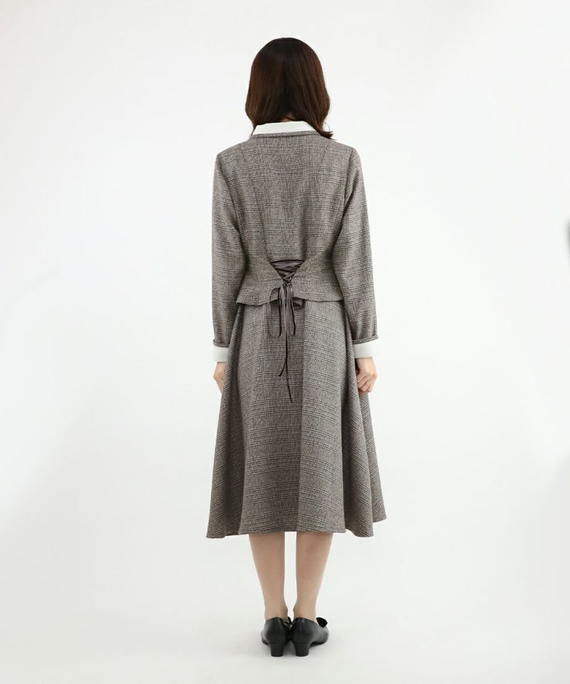 brown×white / 158cm