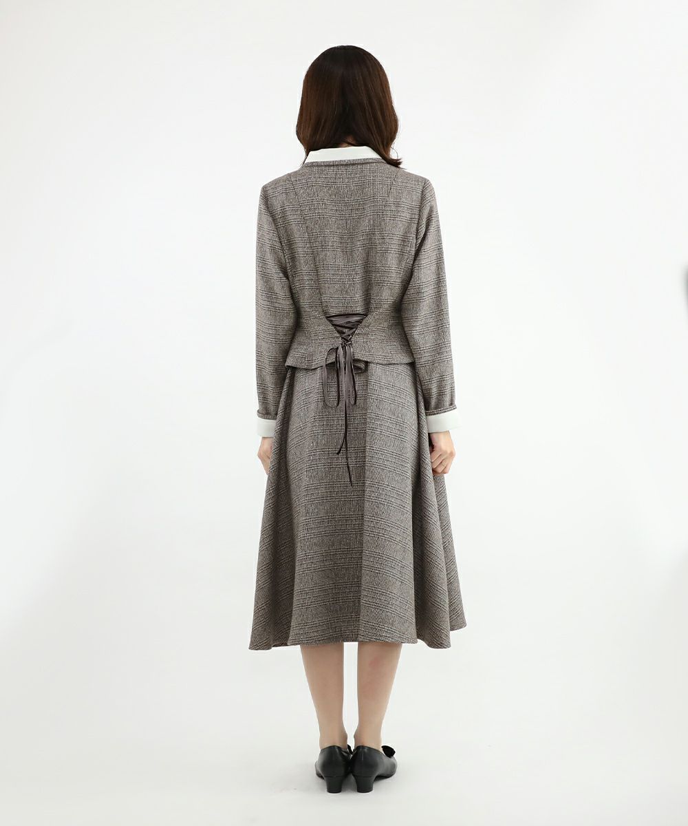 brown×white / 158cm