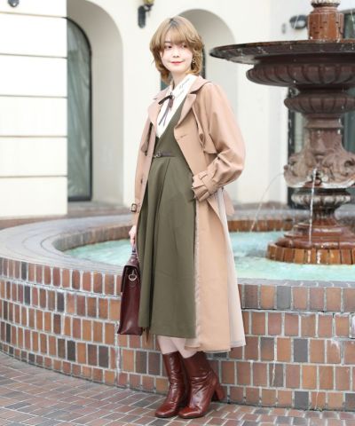khaki / 160cm