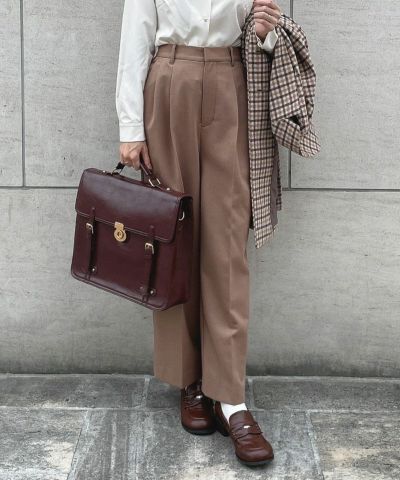 □Center-pressed brushed straight pants/F i.n.t [47AH02q005]