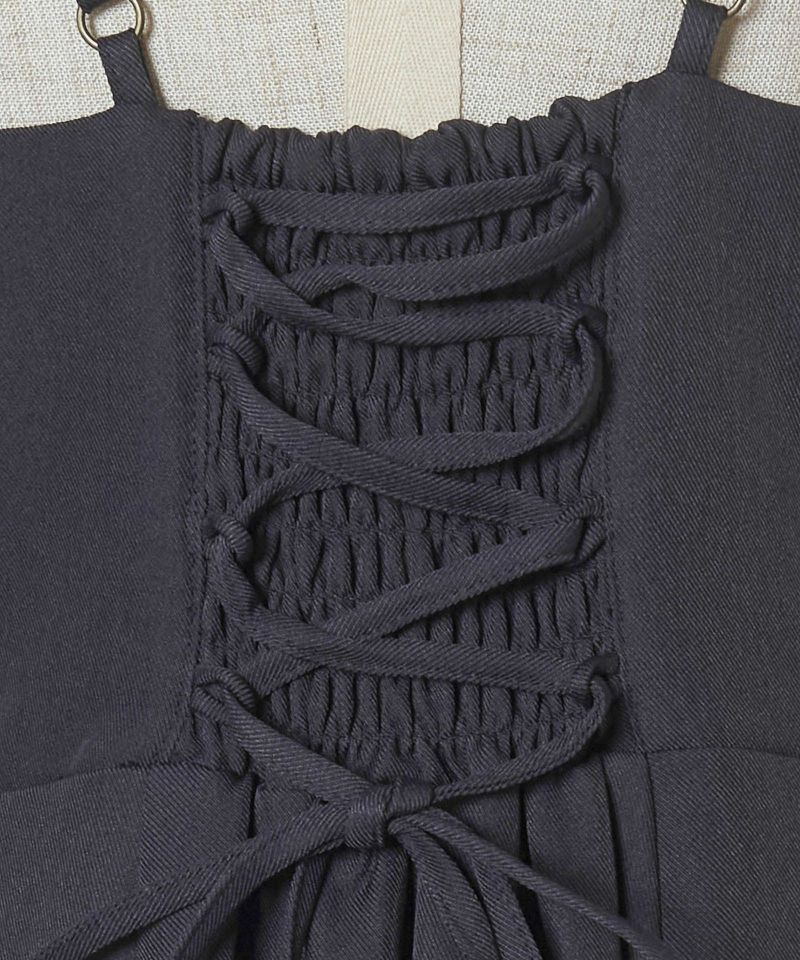 Back ribbon (charcoal)