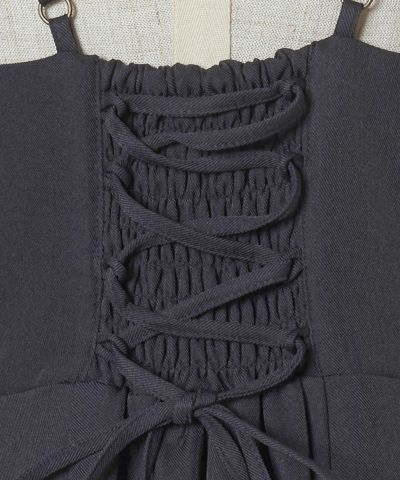Back ribbon (charcoal)