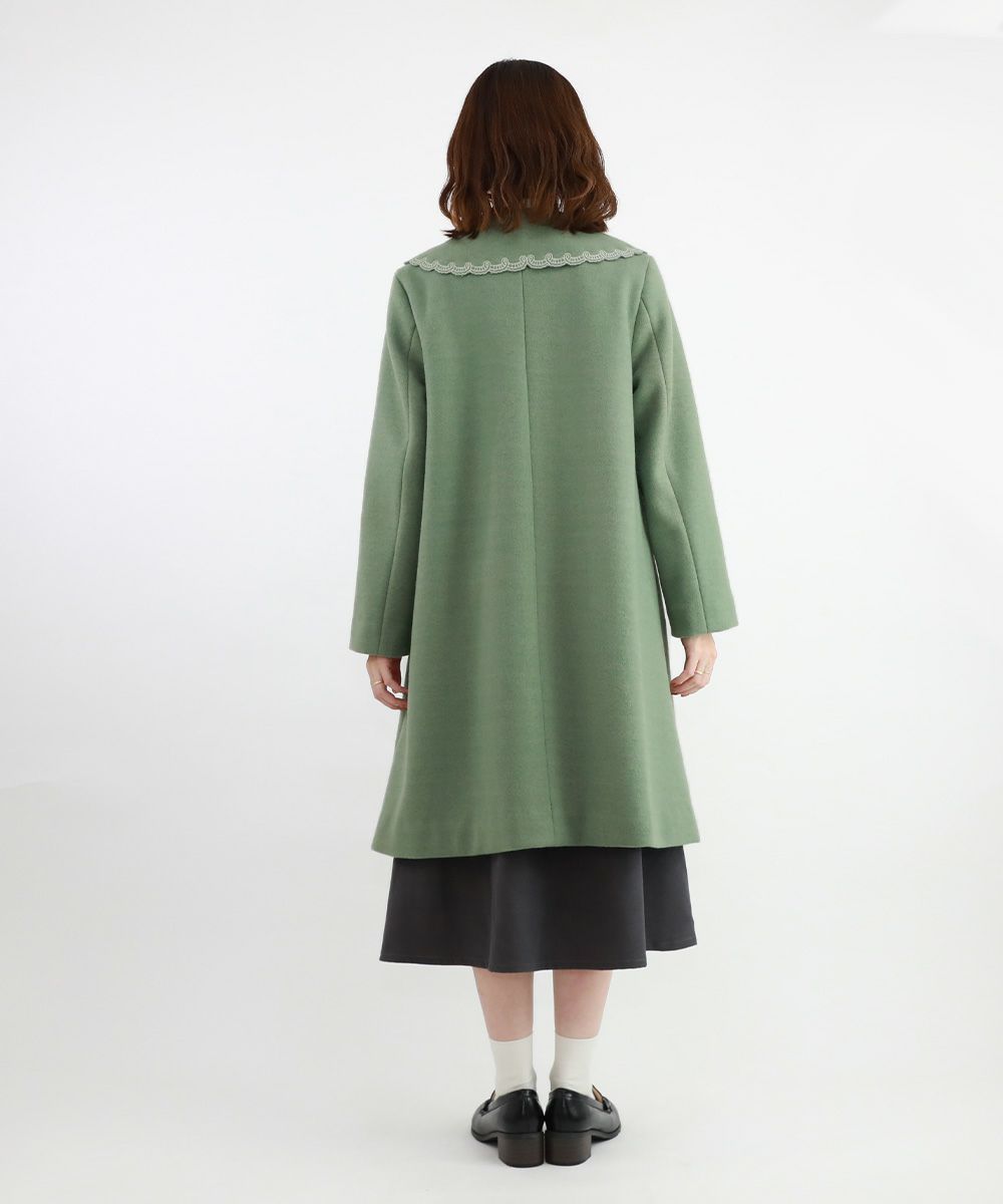 ローズ刺繍ビッグカラーコート/F i.n.t [47AD03j005] | F i.n.t公式  