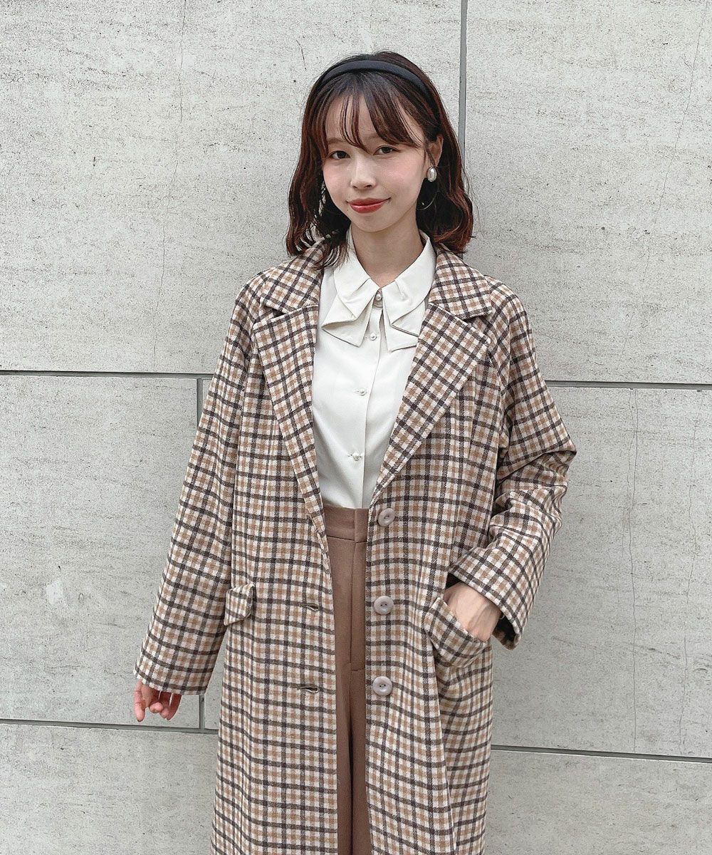 MELINDAGLOSS メリンダグロス チェスターコート サイズ44 ネイビー 