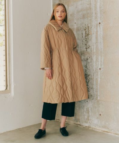Big color quilted coat/COUPE LE COEUR [47PD03j002]