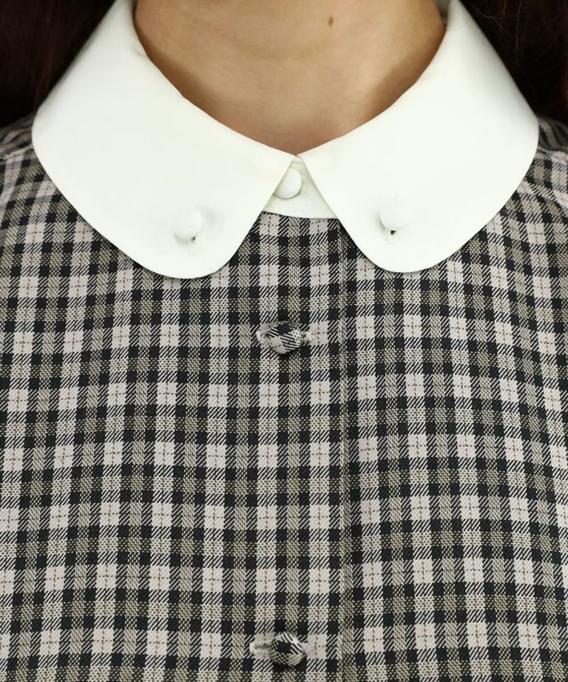 gray×black / 149cm / without tie